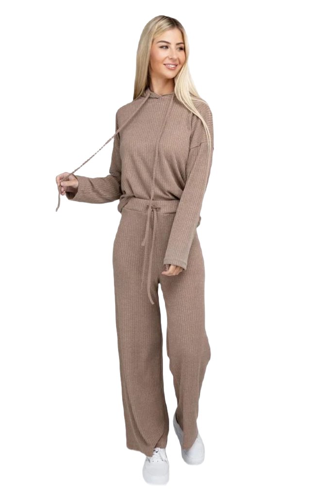 Textured Top and Pants Set - PureLove Designs LLC