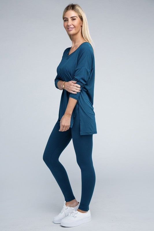 Brushed DTY Microfiber Loungewear Set - PureLove Designs LLC