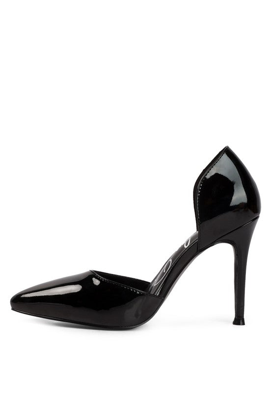 Candy Cane Patent Pu Slip On Stiletto Heels - PureLove Designs LLC