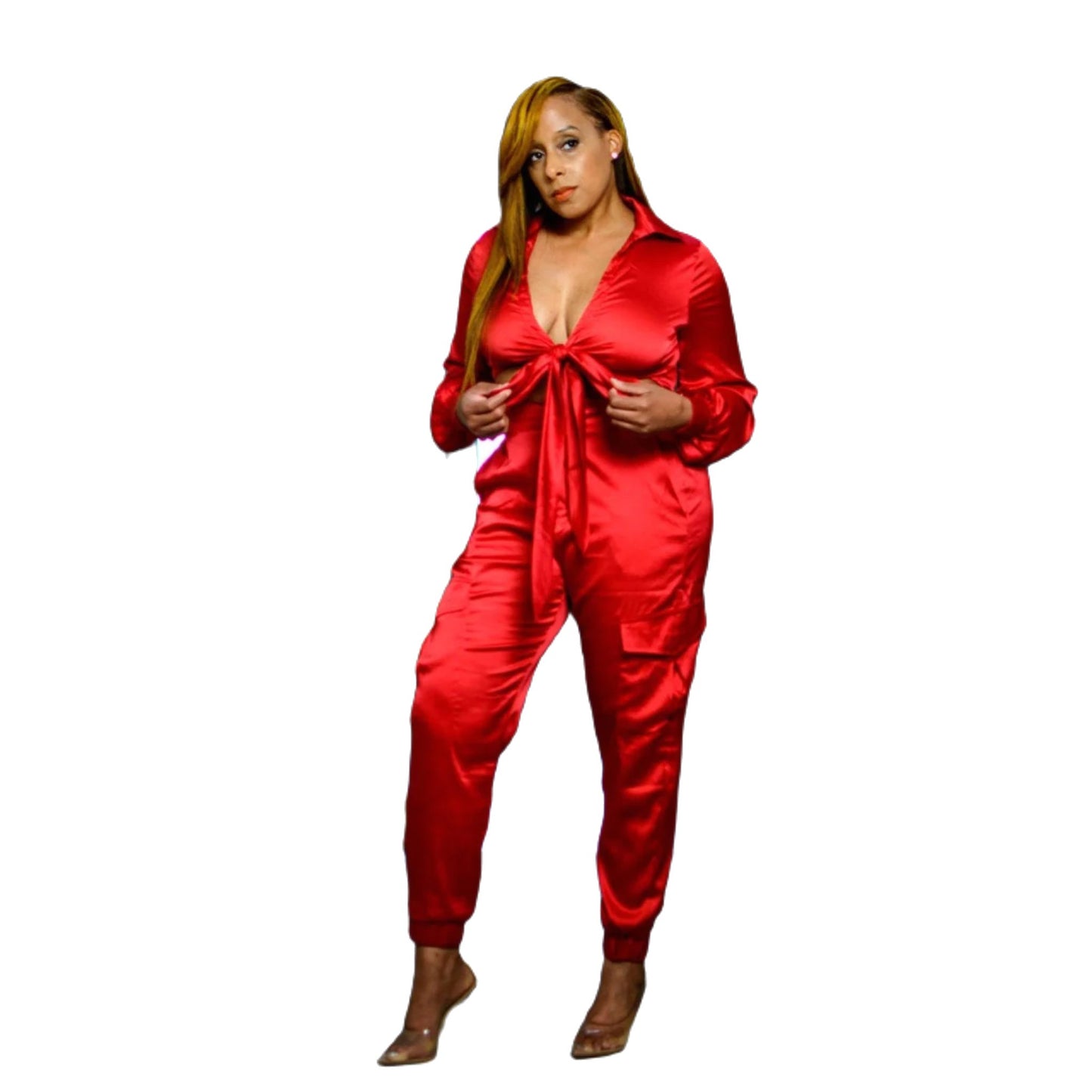 Red Pant Set / 2 piece set - PureLove Designs LLC