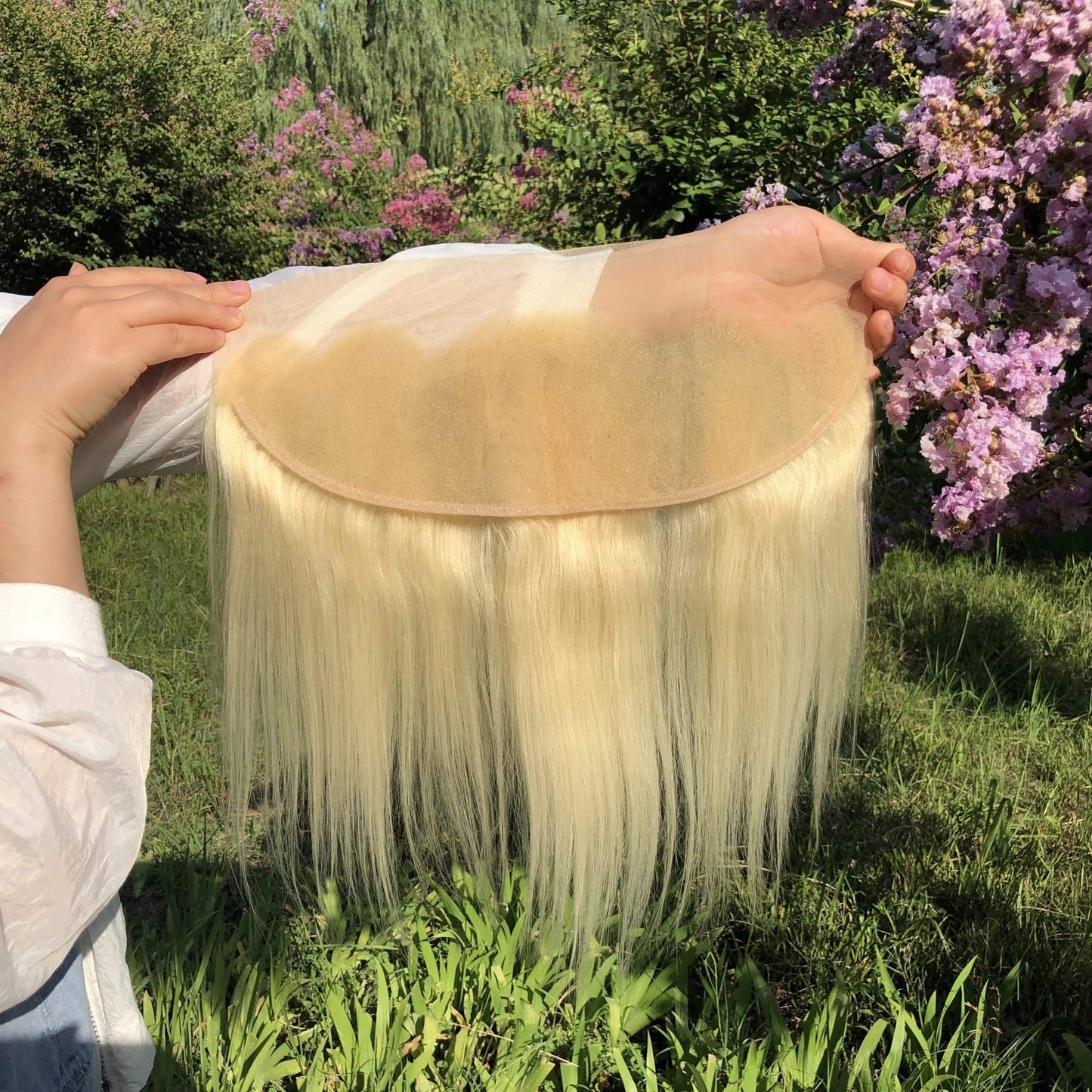 Premium Virgin Lace Closure with Preplucked Hairline / 613 Blonde lace closure - PureLove Designs LLC