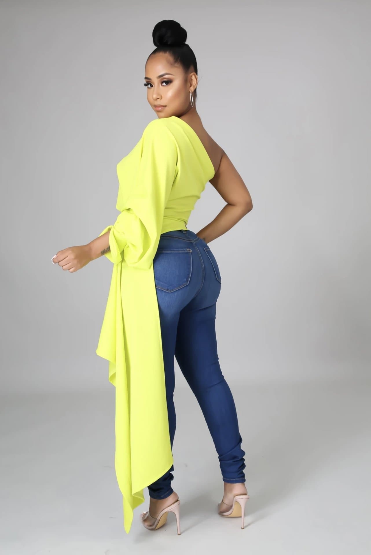 One Shoulder Blouse / Draped Blouse - PureLove Designs LLC