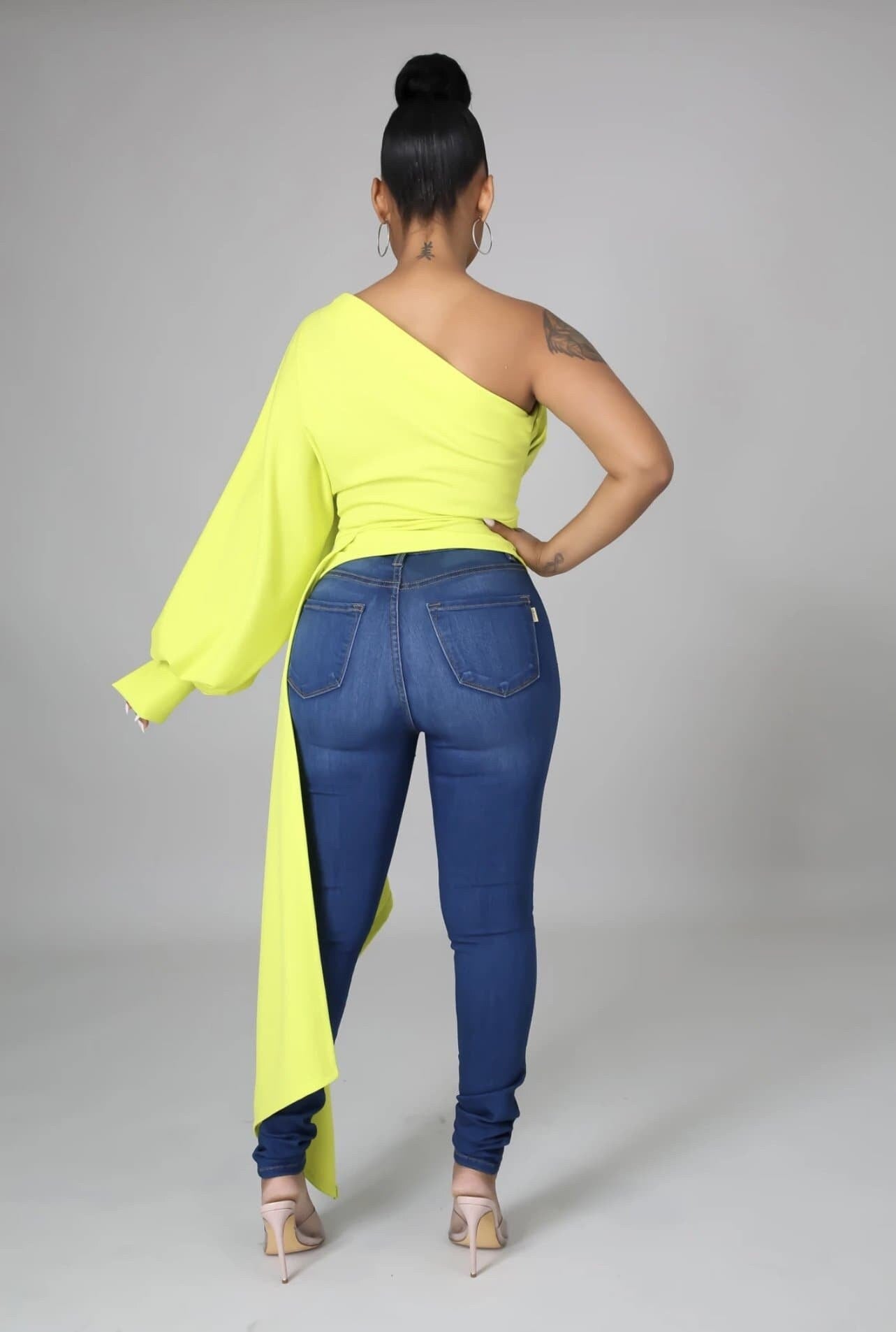 One Shoulder Blouse / Draped Blouse - PureLove Designs LLC