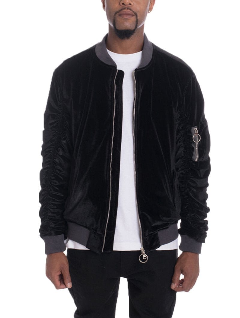VELOUR BOMBER JACKET - PureLove Designs LLC