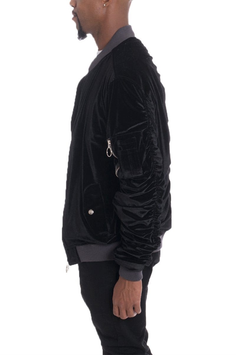 VELOUR BOMBER JACKET - PureLove Designs LLC
