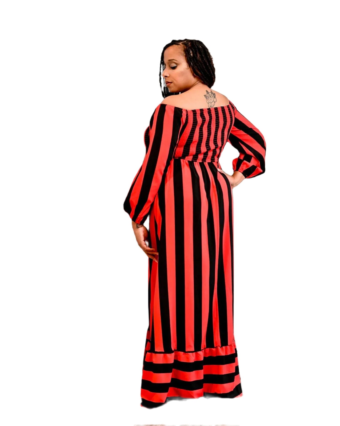 Off-the-shoulder Dress / Red Dress - PureLove Designs LLC