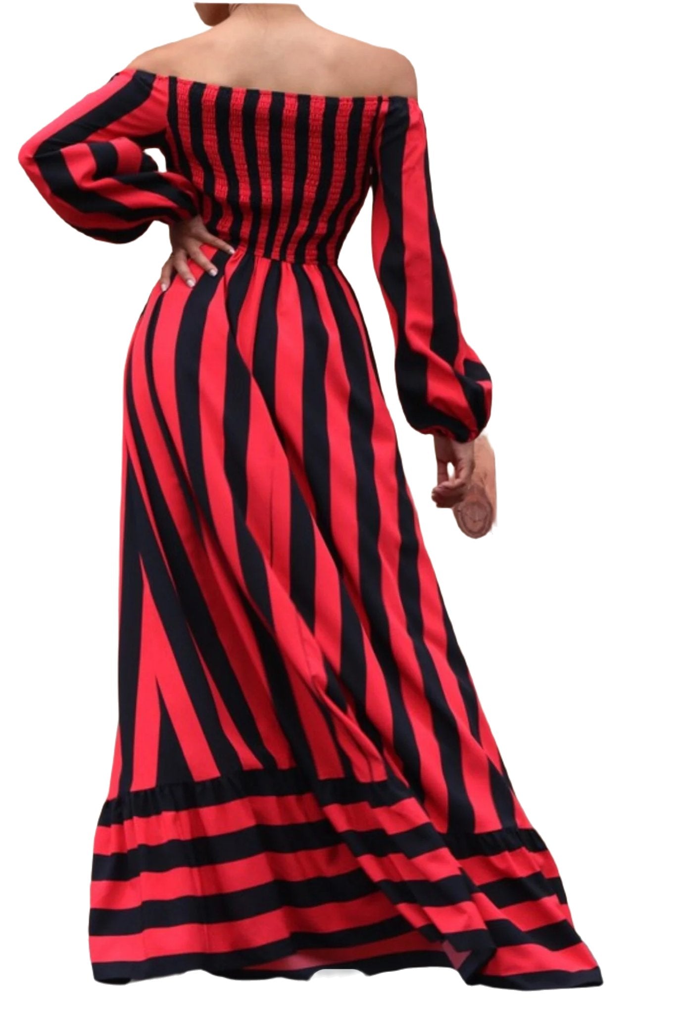Off-the-shoulder Dress / Red Dress - PureLove Designs LLC
