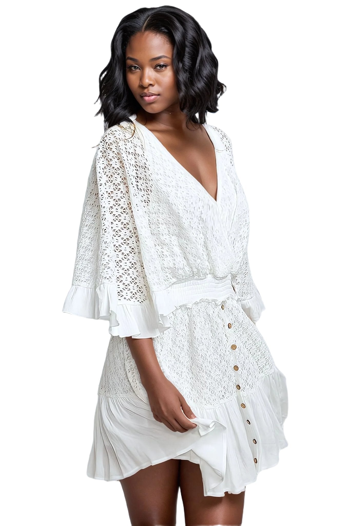 White Lace Romper, Lace Jumpsuit - PureLove Designs LLC