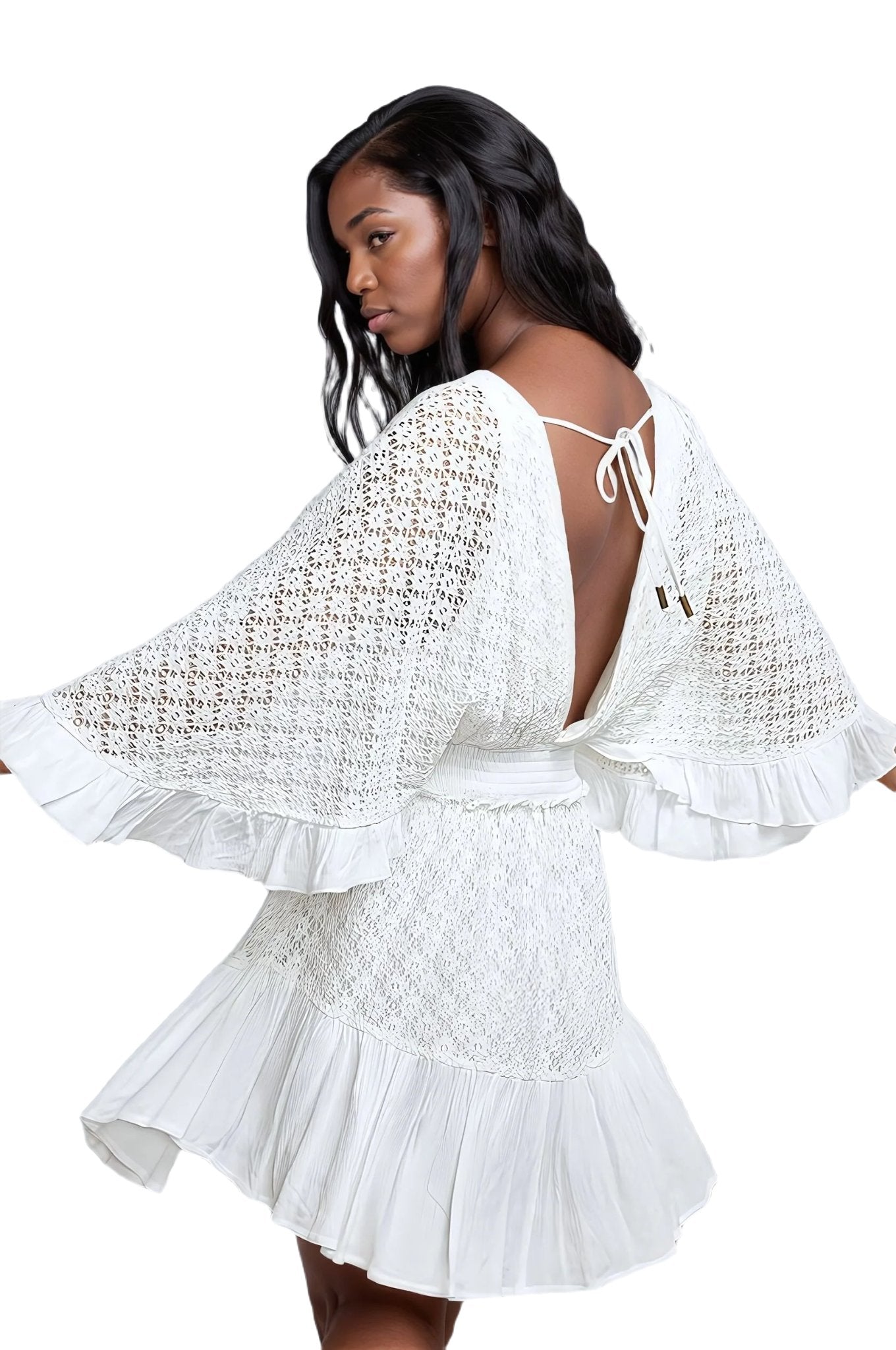 White Lace Romper, Lace Jumpsuit - PureLove Designs LLC