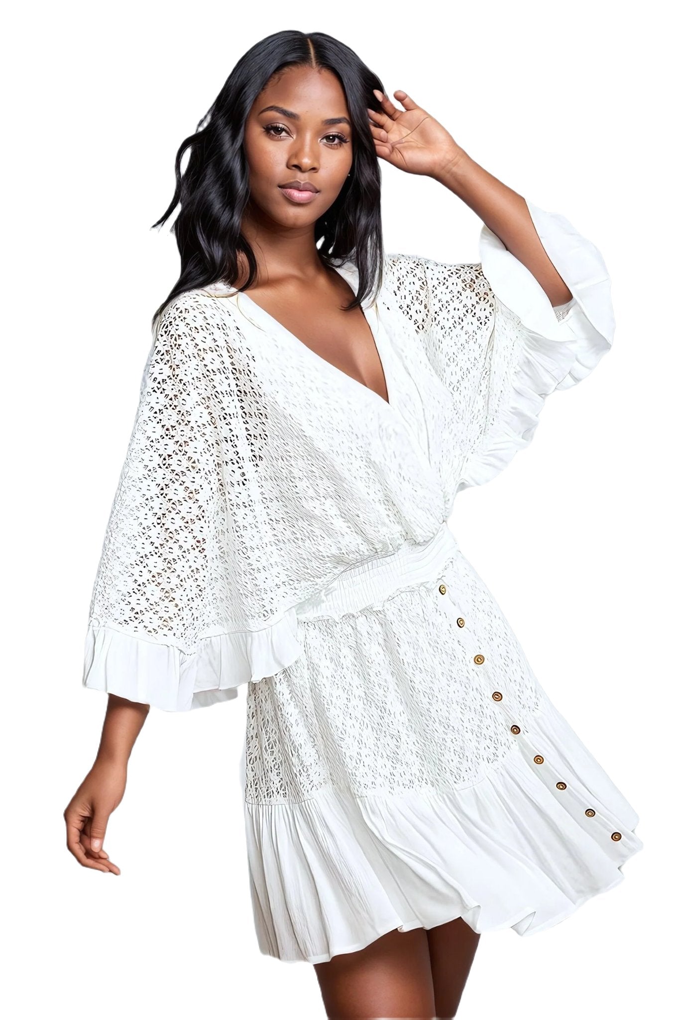 White Lace Romper, Lace Jumpsuit - PureLove Designs LLC