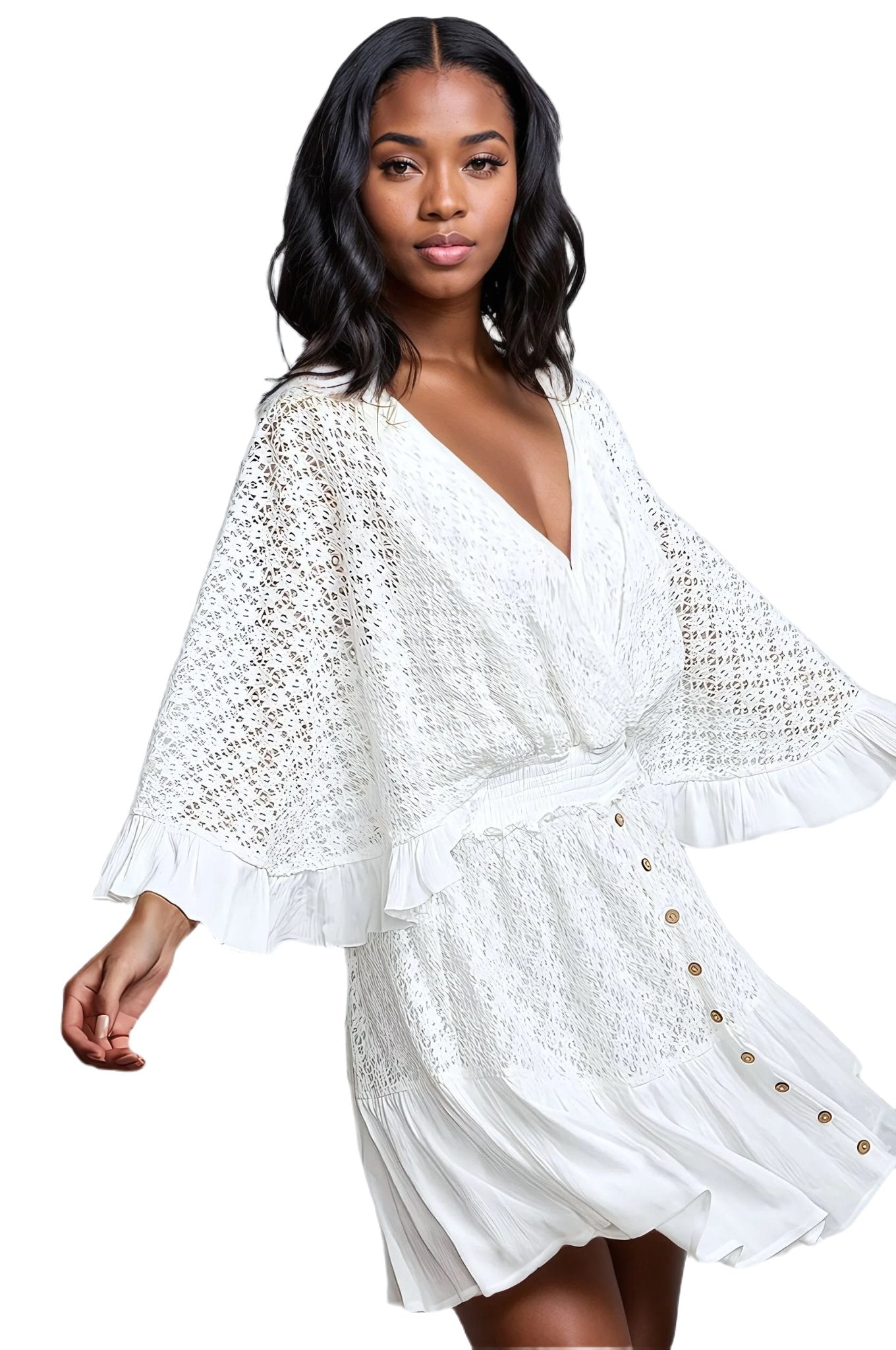 White Lace Romper, Lace Jumpsuit - PureLove Designs LLC