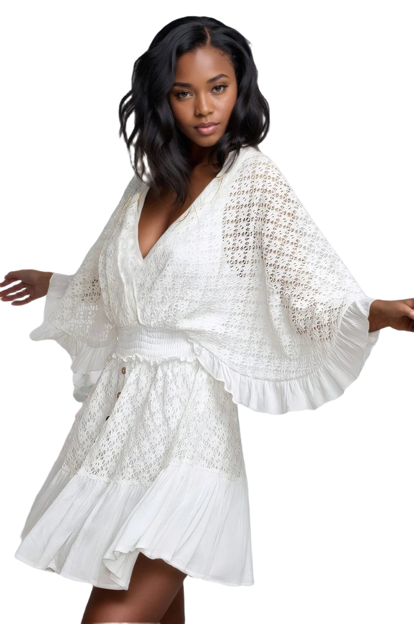 White Lace Romper, Lace Jumpsuit - PureLove Designs LLC