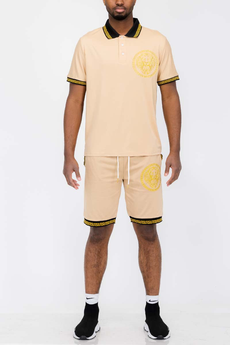 Lion Head Polo Short Set - PureLove Designs LLC
