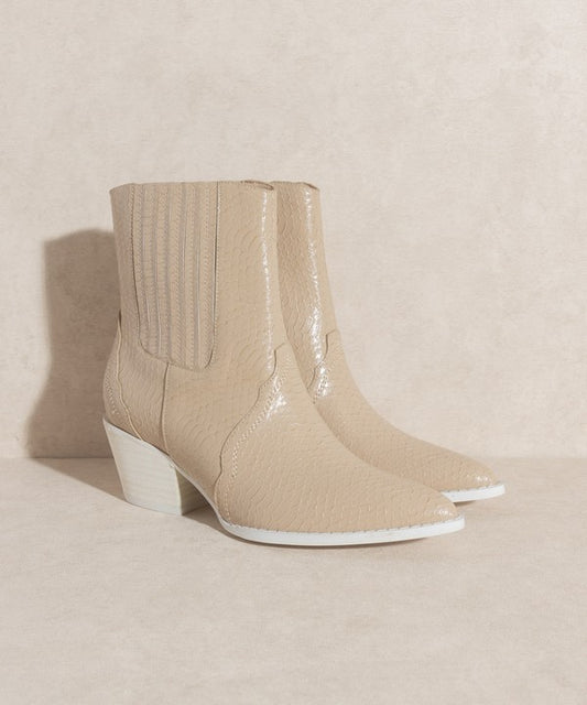OASIS SOCIETY Dawn - Paneled Western Bootie - PureLove Designs LLC