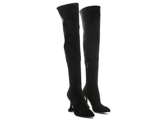 BRANDY OVER THE KNEE HIGH HEELED BOOTS - PureLove Designs LLC