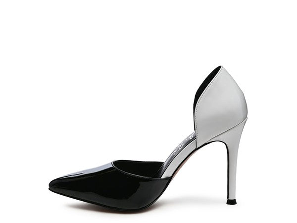 Candy Cane Patent Pu Slip On Stiletto Heels - PureLove Designs LLC