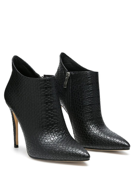 LOLITA WOVEN TEXTURE STILETTO BOOT - PureLove Designs LLC