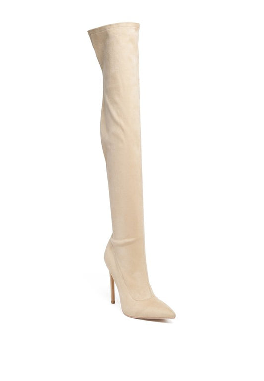 Tilera Stretch Over The Knee Stiletto Boots - PureLove Designs LLC