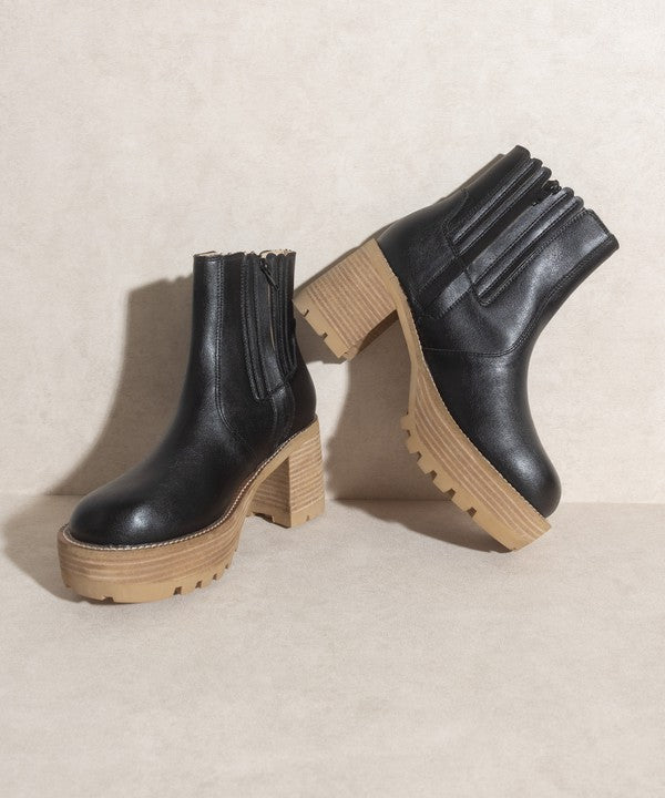 OASIS SOCIETY Aubrey - Platform Paneled Boots - PureLove Designs LLC