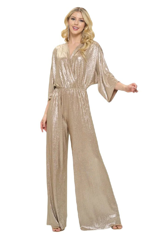 Kimono Sleeve Wide Leg Jumpsuit - PureLove Designs LLC
