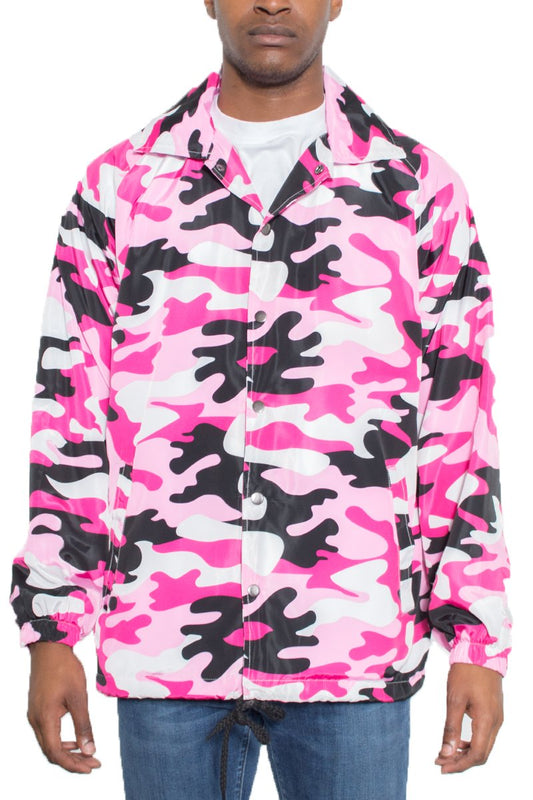 CAMO COACHS JACKET - PureLove Designs LLC