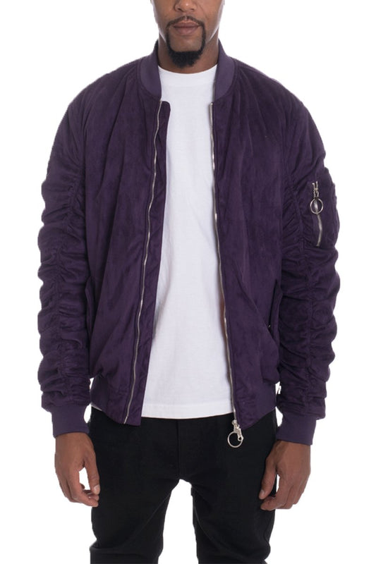 FAUX SUEDE BOMBER - PureLove Designs LLC