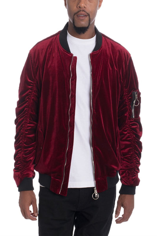 VELOUR BOMBER JACKET - PureLove Designs LLC