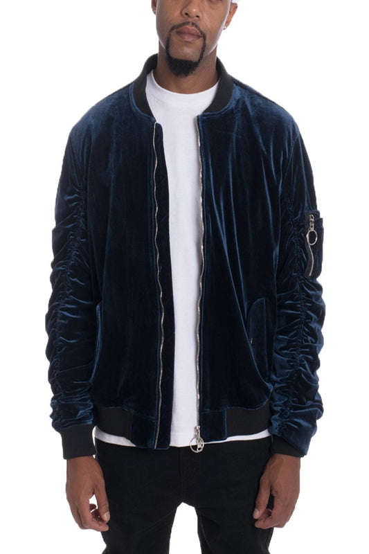 VELOUR BOMBER JACKET - PureLove Designs LLC