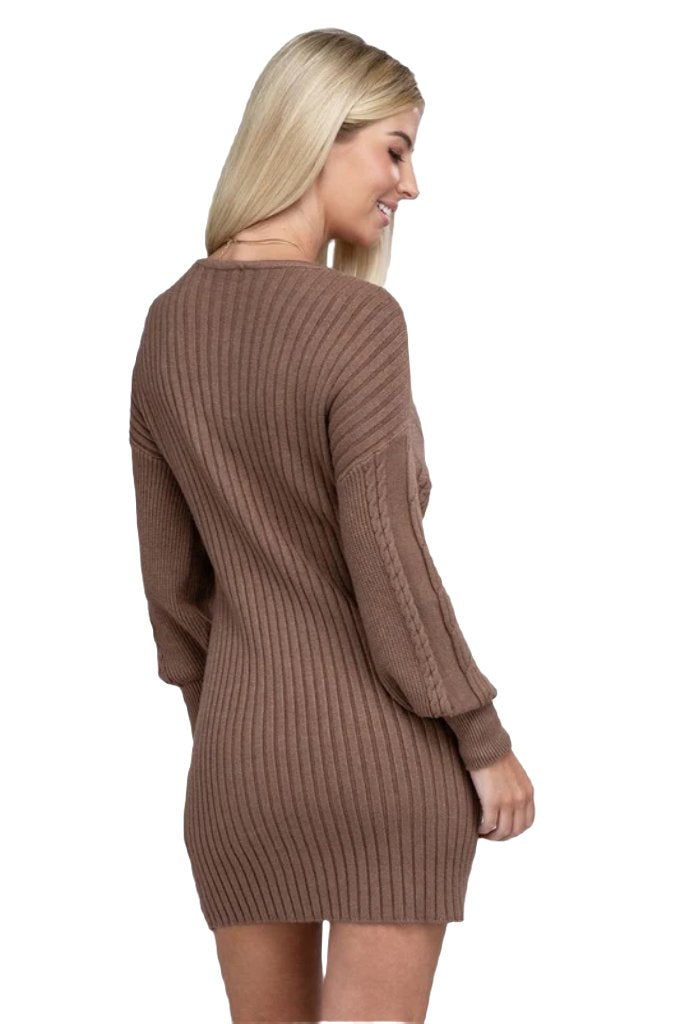 Cable Knit Sweater Dress - PureLove Designs LLC