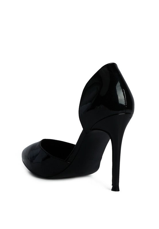 Candy Cane Patent Pu Slip On Stiletto Heels - PureLove Designs LLC
