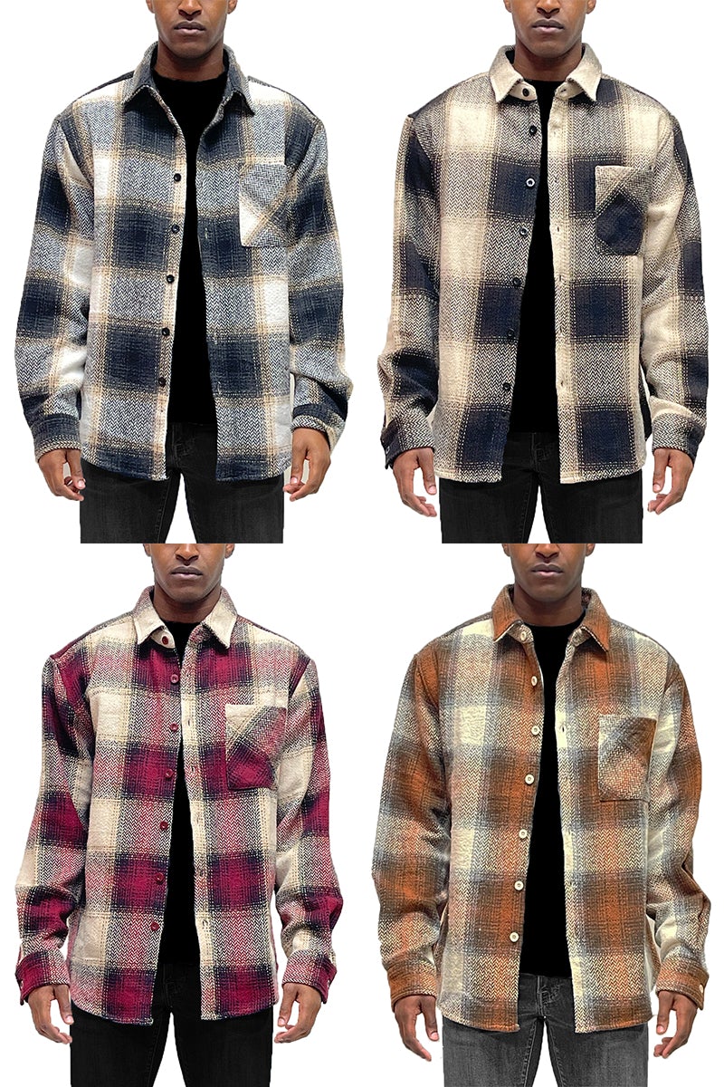 Flannel Combo Shacket - PureLove Designs LLC