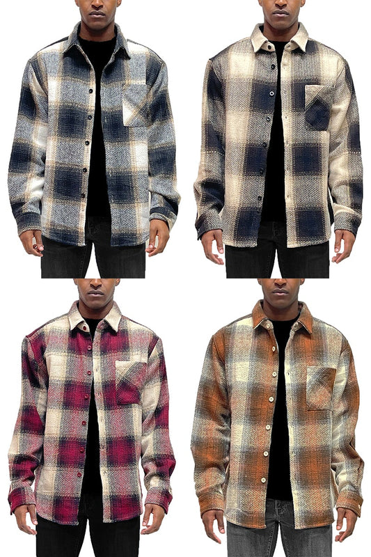 Flannel Combo Shacket - PureLove Designs LLC