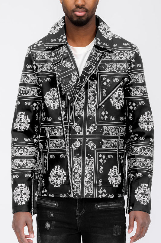 Bandana Leather Jacket - PureLove Designs LLC