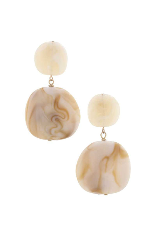 Acetate Resin Double Circle Earring - PureLove Designs LLC