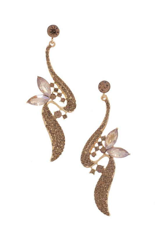 Rhinestone Dangle Earring - PureLove Designs LLC