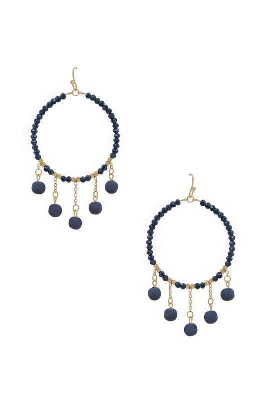 Clay Ball Charm Round Beads Earring - PureLove Designs LLC