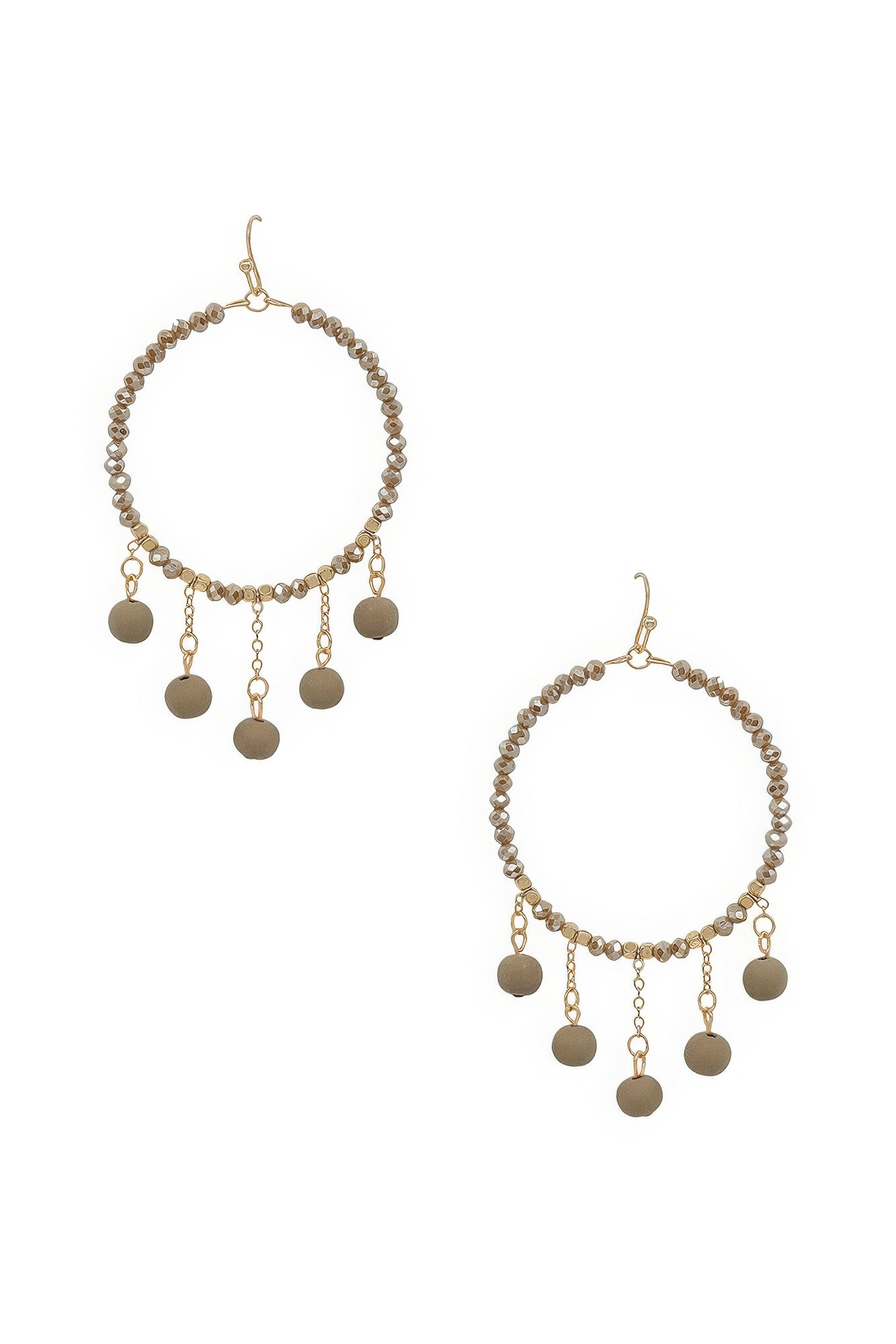 Clay Ball Charm Round Beads Earring - PureLove Designs LLC