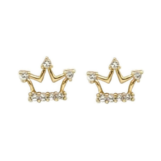 Crown Crystal Stud Earring - PureLove Designs LLC