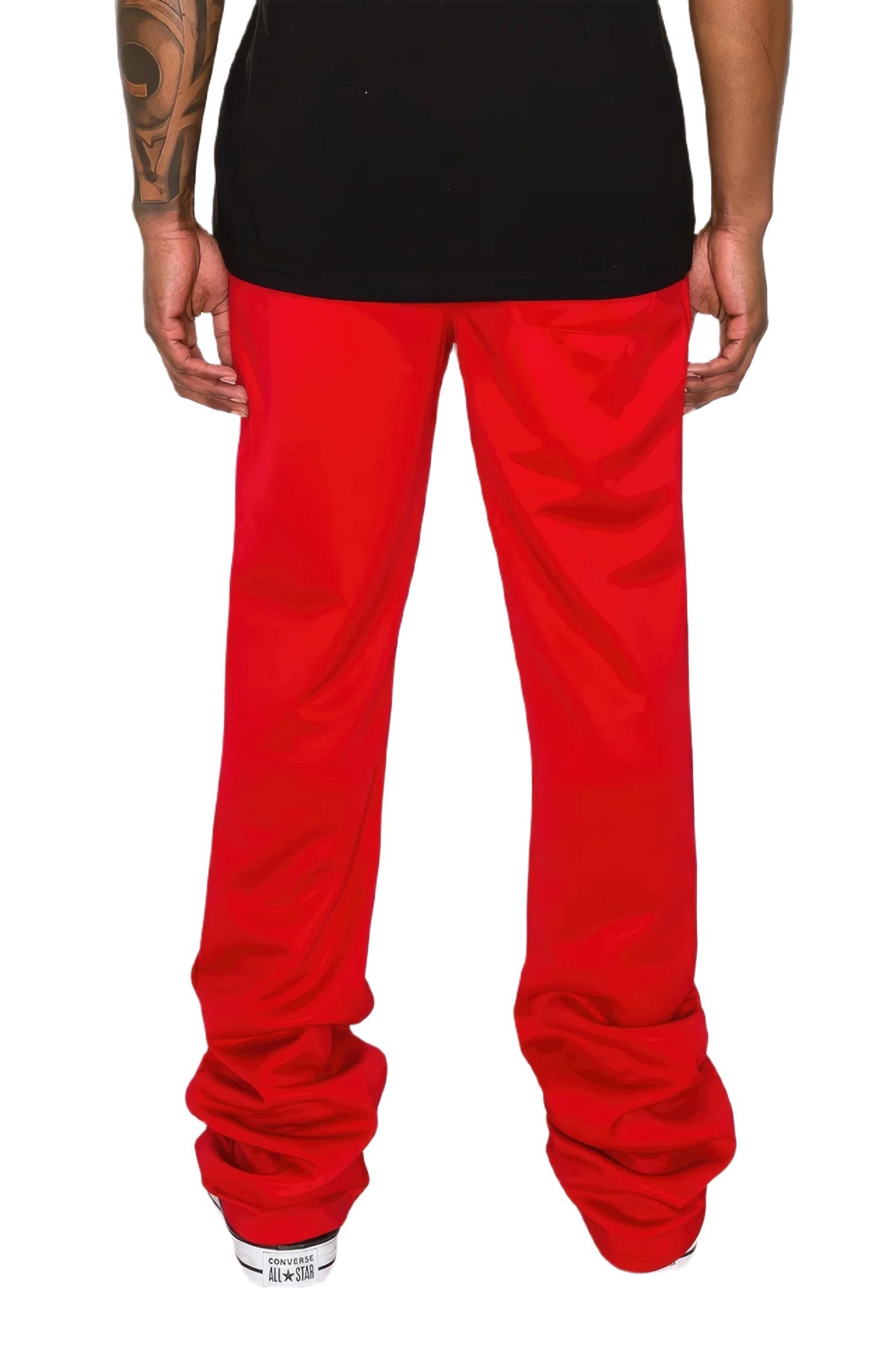Solid Flare Stacked Track Pants - PureLove Designs LLC