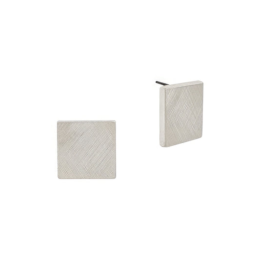 15mm Square Shaped Metal Post Earring - PureLove Designs LLC