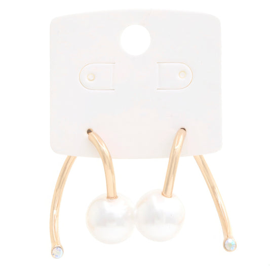 Pearl Bead Metal Earring - PureLove Designs LLC