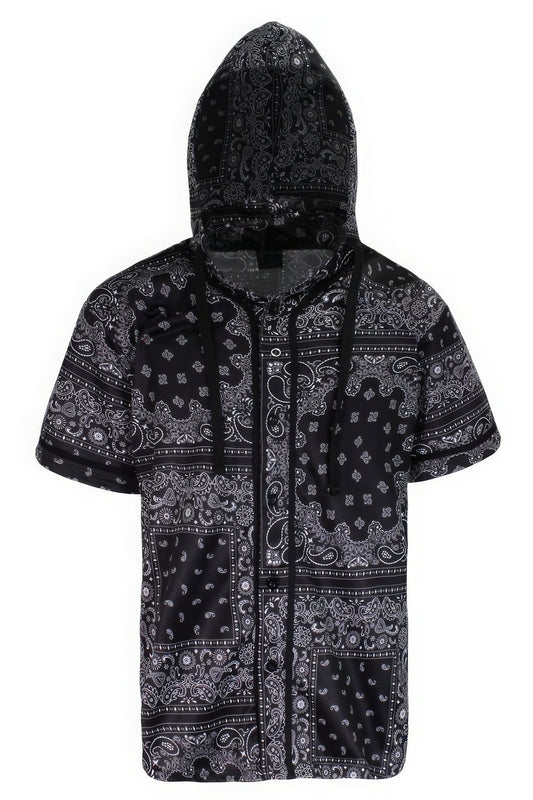 Hooded Bandana Baseball Jersey - PureLove Designs LLC