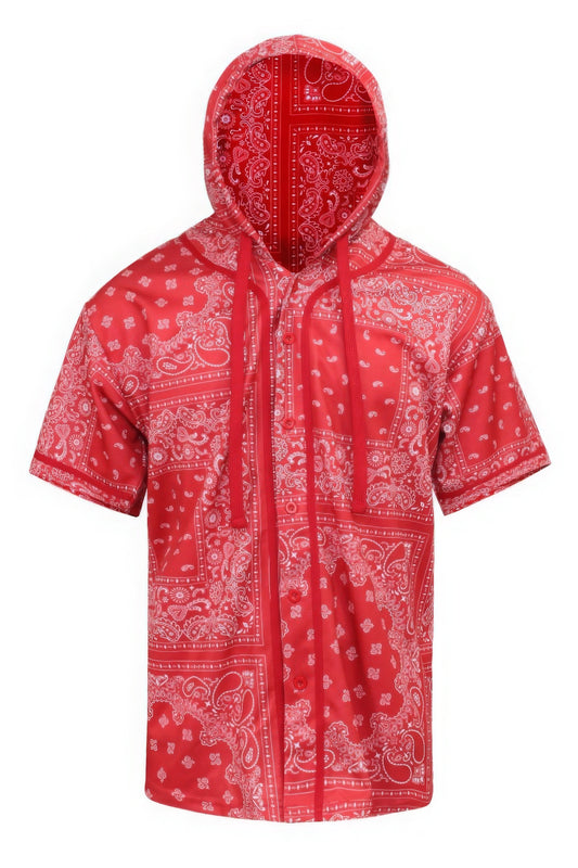 Hooded Bandana Baseball Jersey - PureLove Designs LLC
