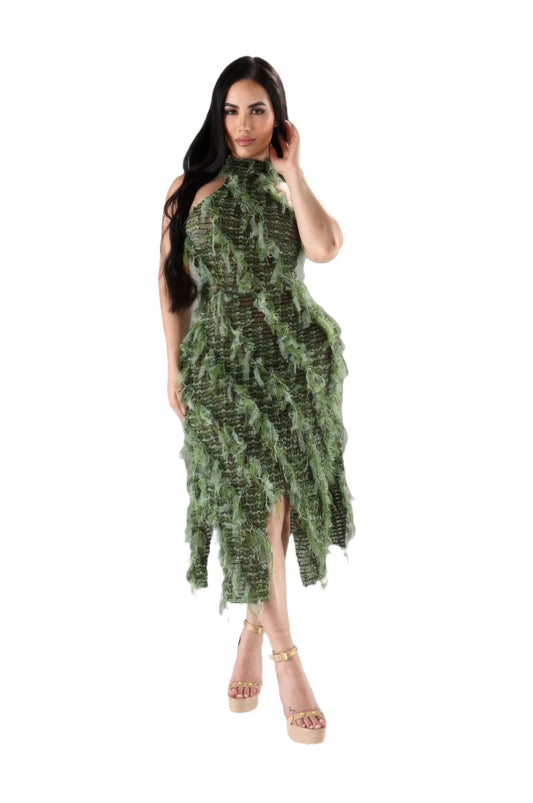 Halter Ruffled Dress - PureLove Designs LLC