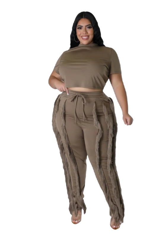 Crop Top Two-piece Set - PureLove Designs LLC