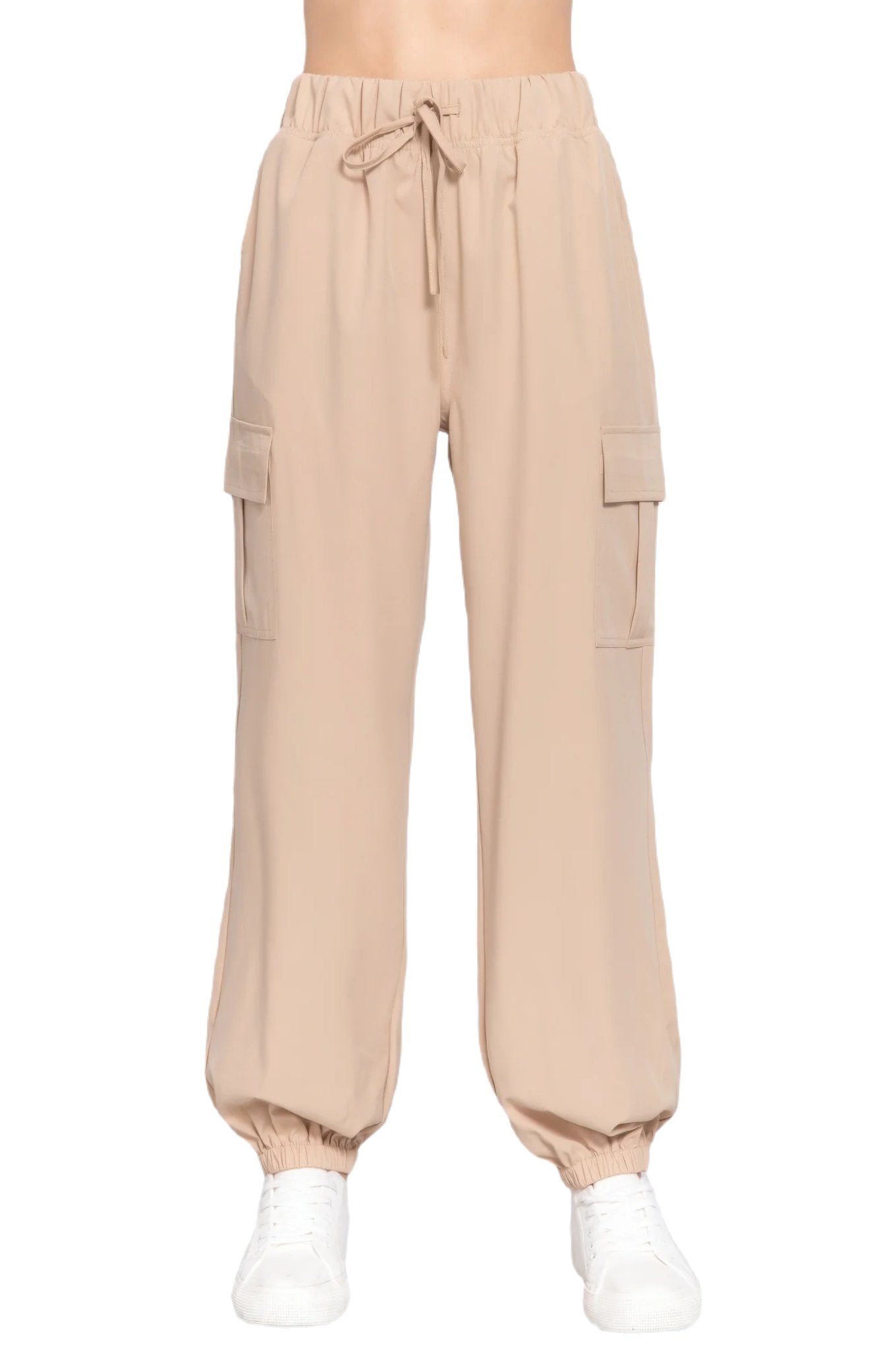 Light Weight Stretch Woven Cargo Jogger Pants - PureLove Designs LLC