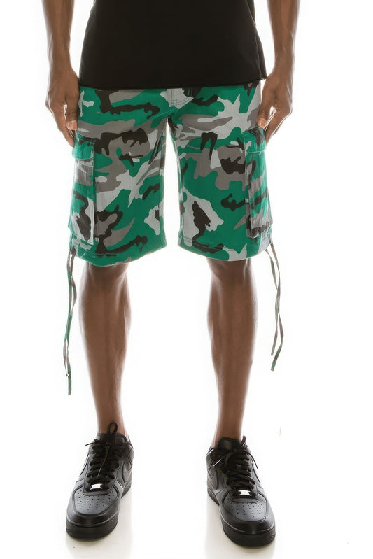 Men's Camo Belted Cargo Shorts - PureLove Designs LLC