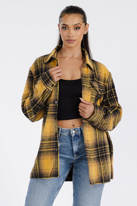 Boyfriend Oversized Soft Flannel Shacket - PureLove Designs LLC
