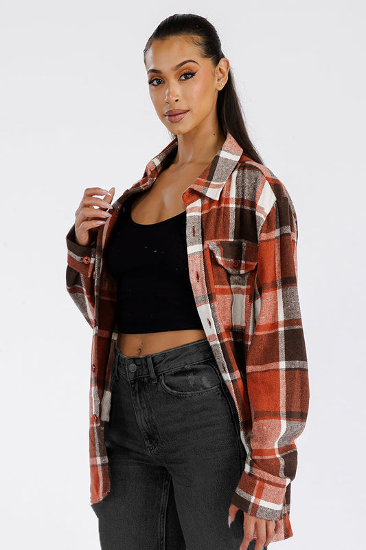 Boyfriend Oversized Soft Flannel Shacket - PureLove Designs LLC