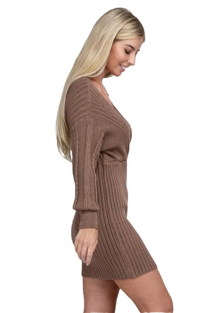 Cable Knit Sweater Dress - PureLove Designs LLC